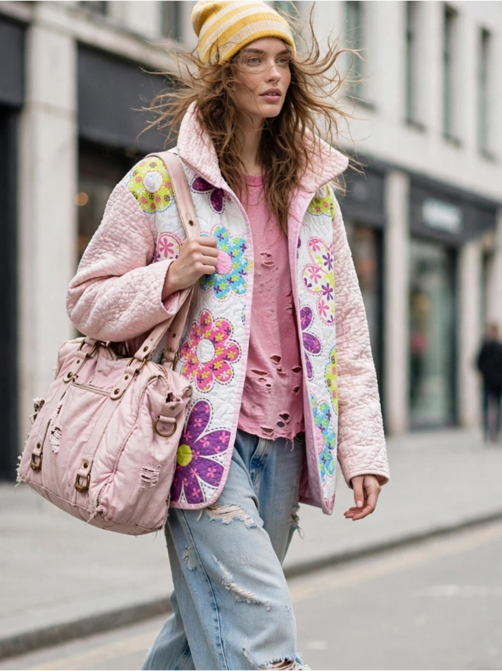 Beautiful upcycled quilt jacket